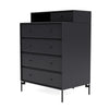 Montana Keep Chest Of Drawers With Legs, Anthracite/Black