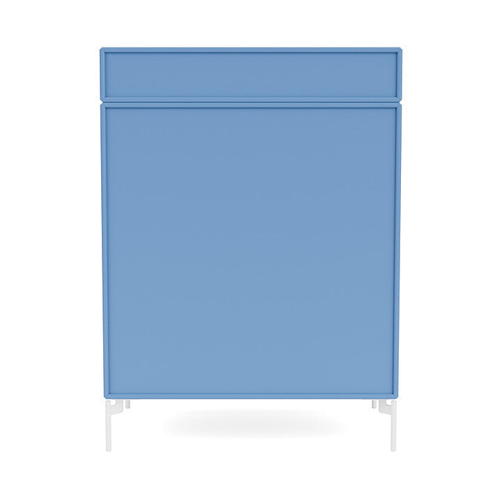 Montana Keep Chest Of Drawers, Azure Blue/Snow White