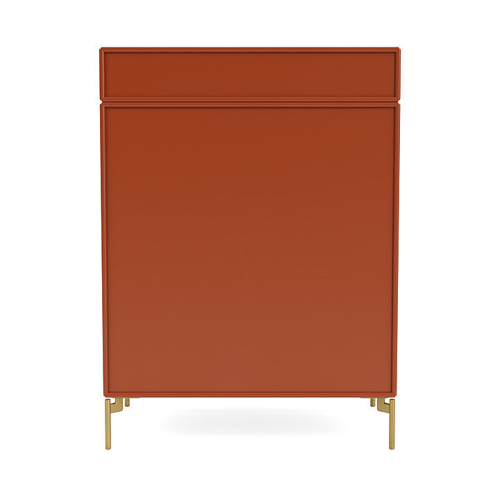 Montana Keep Chest Of Drawers With Legs, Hokkaido/Brass