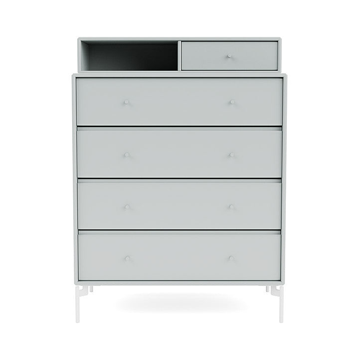 Montana Keep Chest Of Drawers, Oyster/Snow White