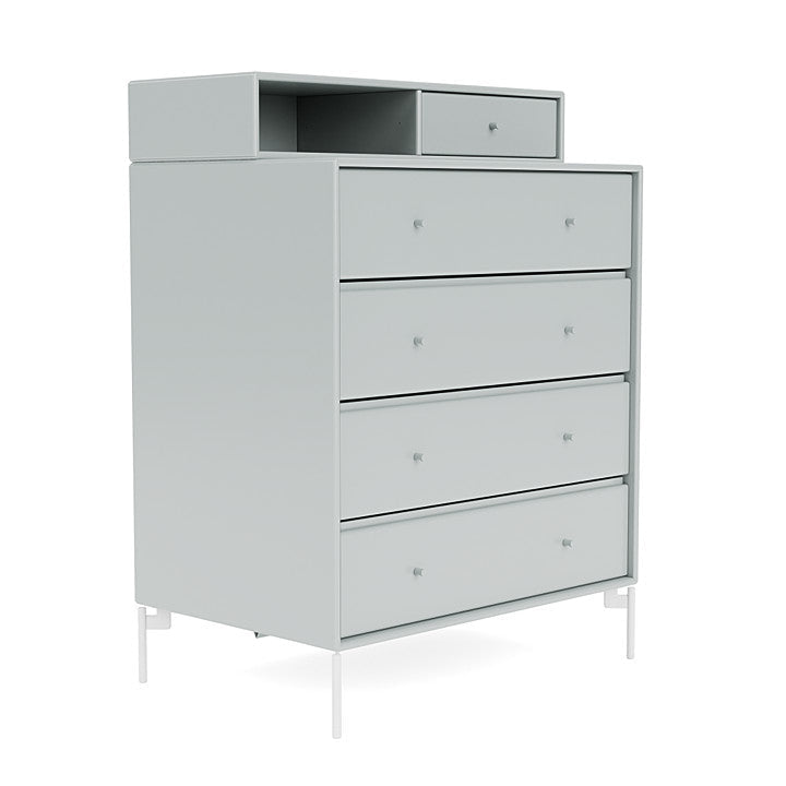 Montana Keep Chest Of Drawers, Oyster/Snow White