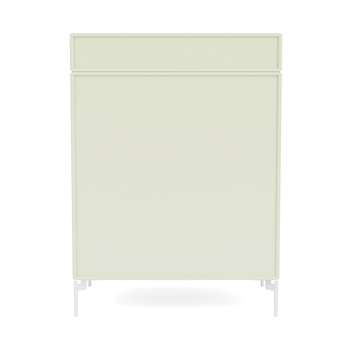 Montana Keep Chest Of Drawers With Legs, Pomelo/Snow White