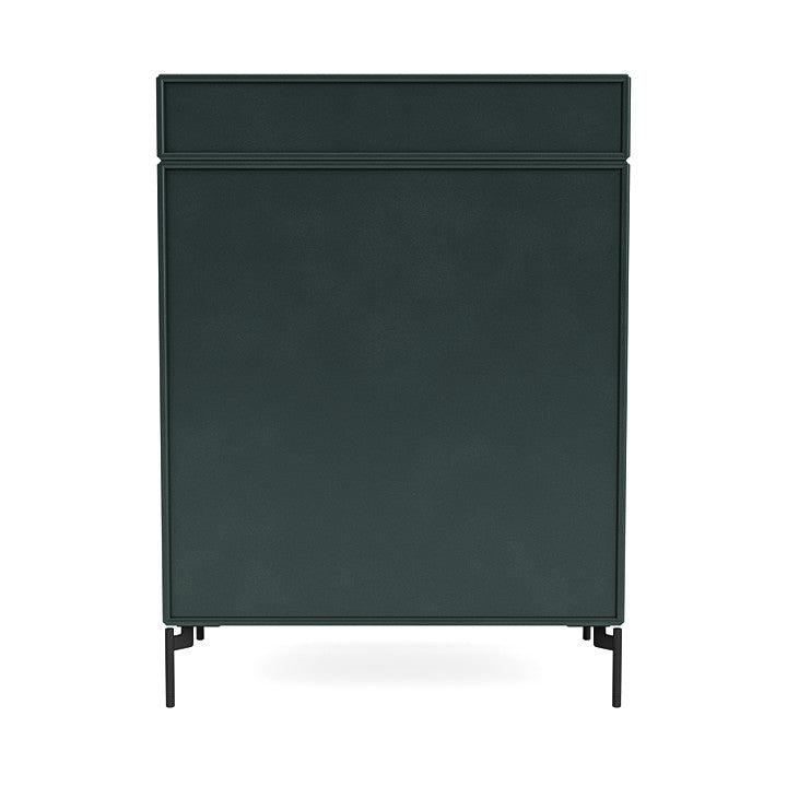 Montana Keep Chest Of Drawers With Legs, Black Jade/Black