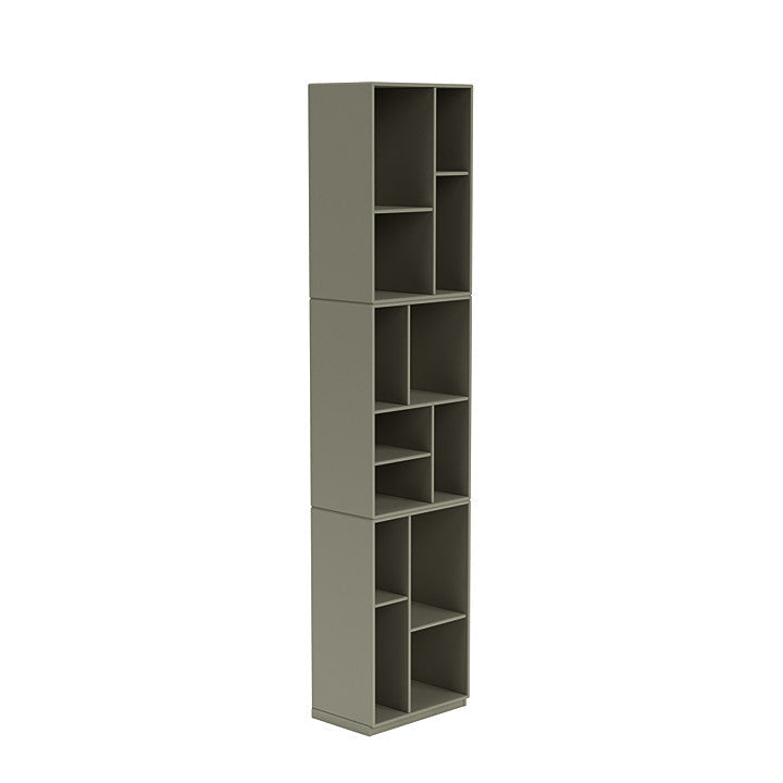 Montana Loom High Bookcase With 3 Cm Plinth, Fennel Green