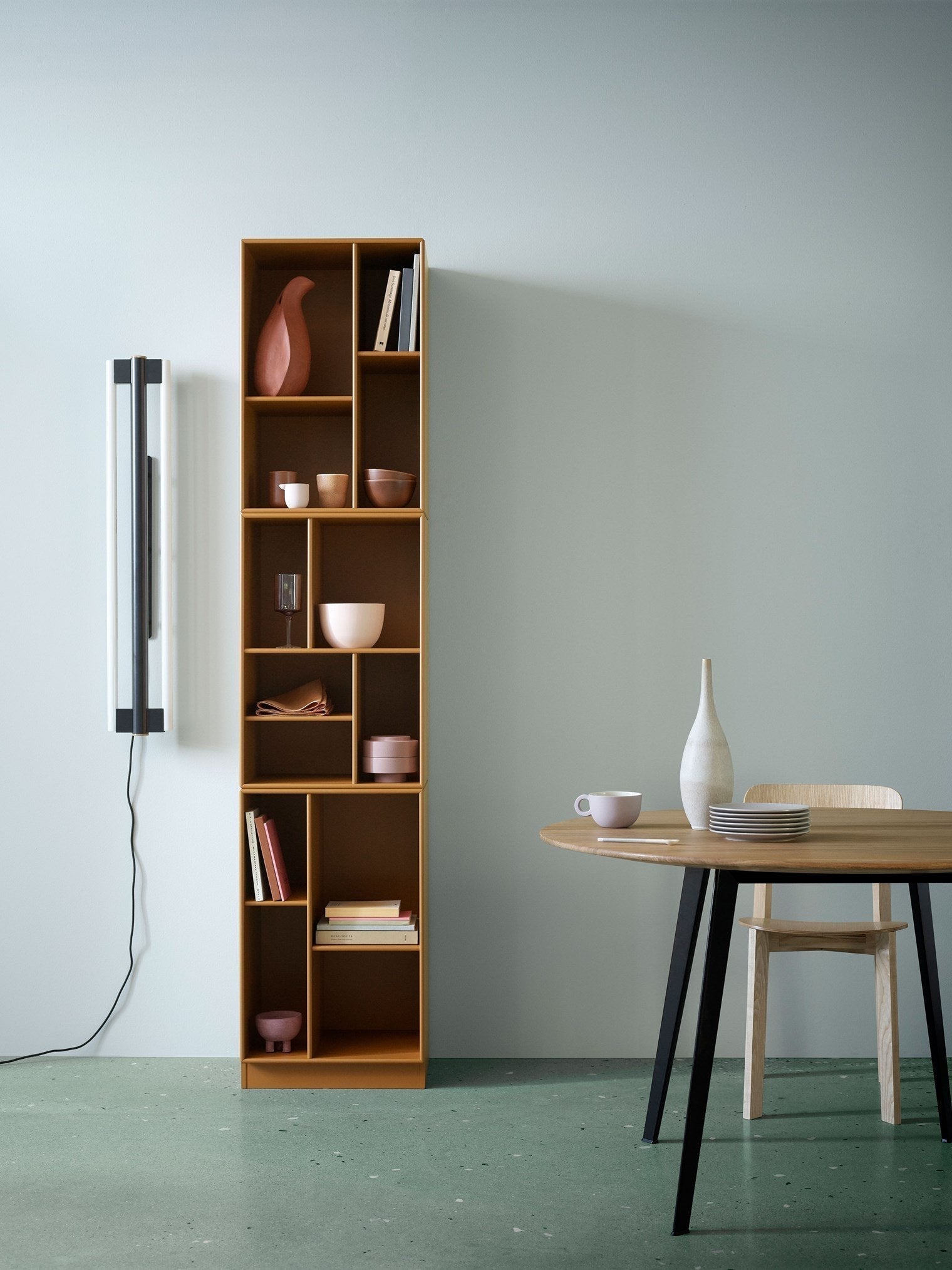 Montana Loom High Bookcase With 3 Cm Plinth, Fjord