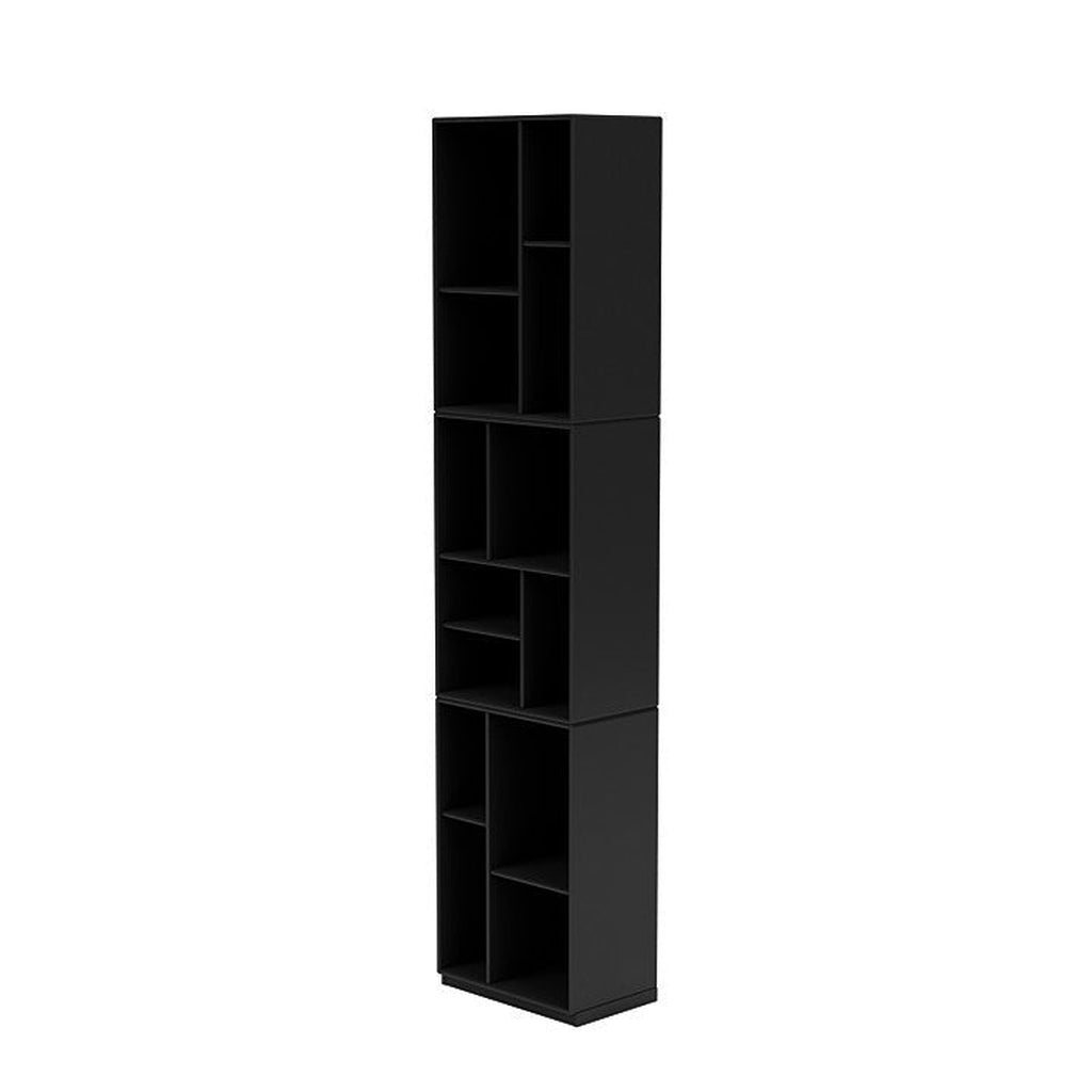 Montana Loom High Bookcase With 3 Cm Plinth, Black