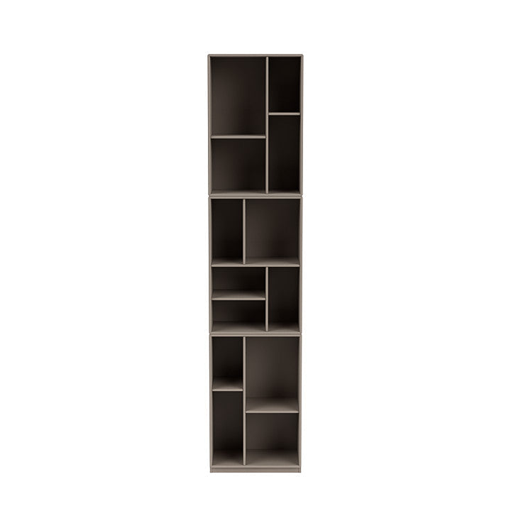 Montana Loom High Bookcase With 3 Cm Plinth, Truffle Grey