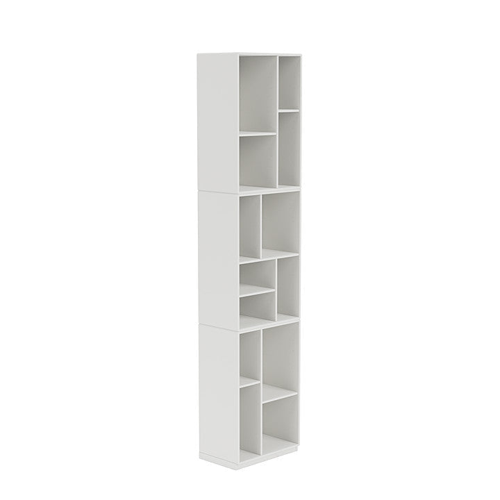 Montana Loom High Bookcase With 3 Cm Plinth, White