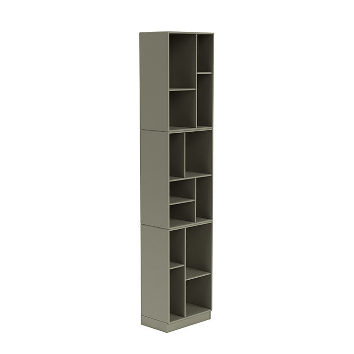 Montana Loom High Bookcase With 7 Cm Plinth, Fennel Green