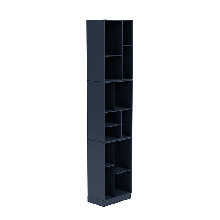 Montana Loom High Bookcase With 7 Cm Plinth, Juniper Blue