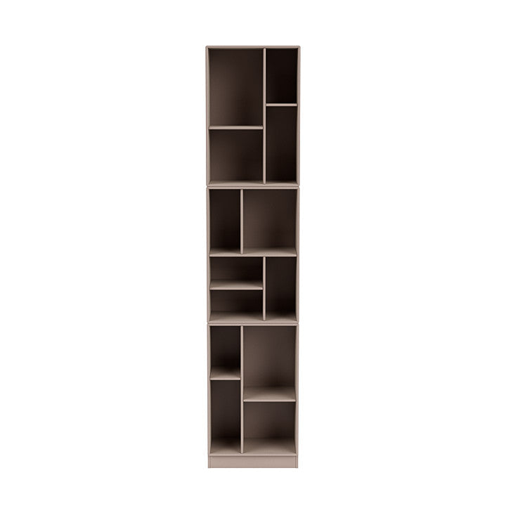 Montana Loom High Bookcase With 7 Cm Plinth, Mushroom Brown