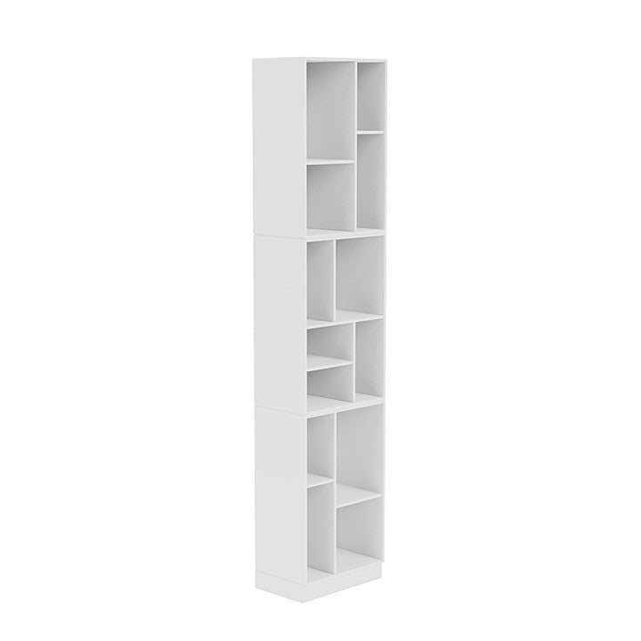 Montana Loom High Bookcase With 7 Cm Plinth, New White