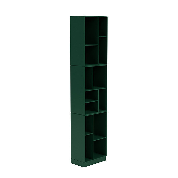 Montana Loom High Bookcase With 7 Cm Plinth, Pine Green