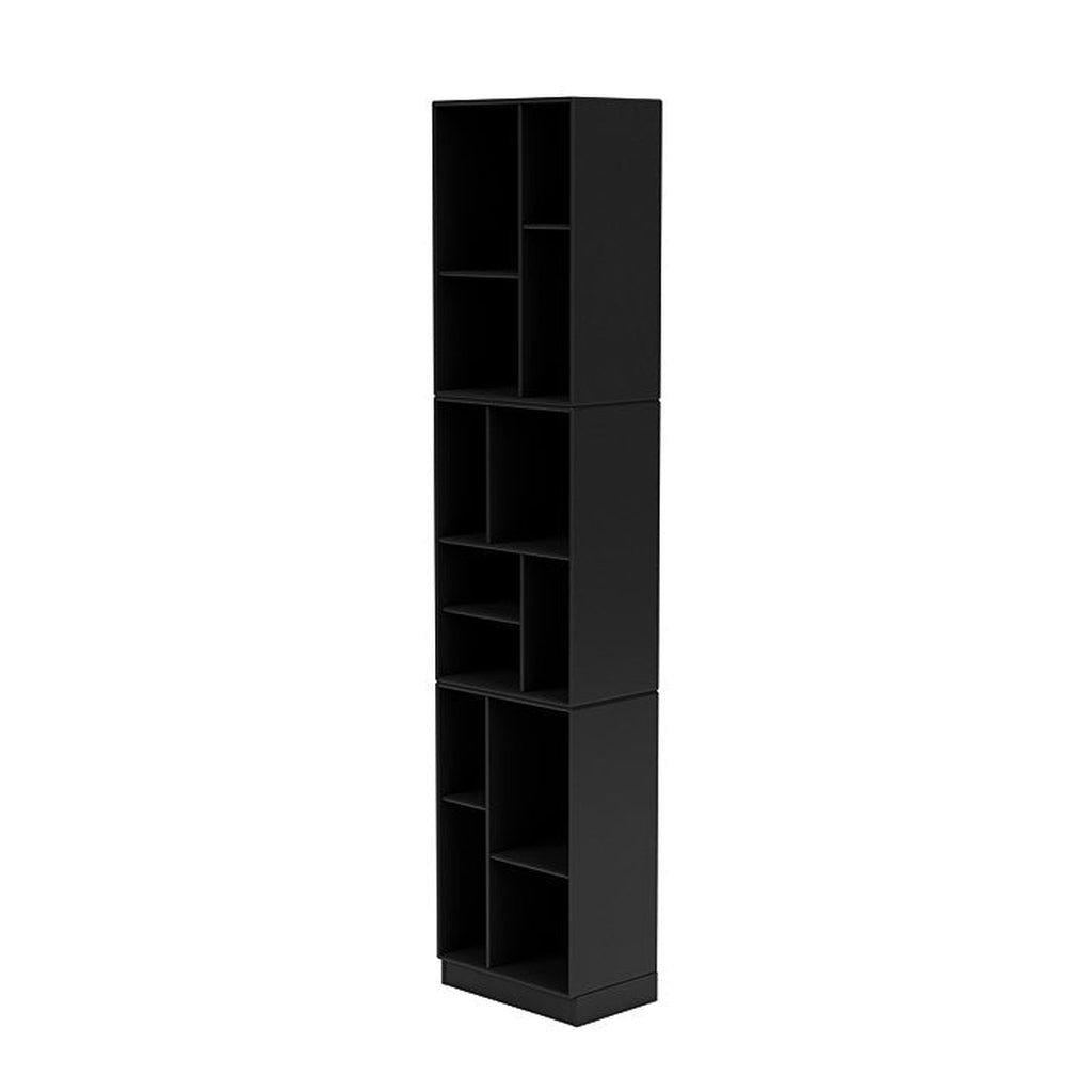 Montana Loom High Bookcase With 7 Cm Plinth, Black