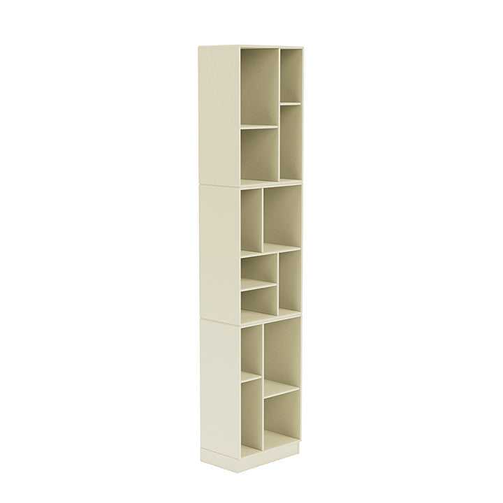 Montana Loom High Bookcase With 7 Cm Plinth, Vanilla White