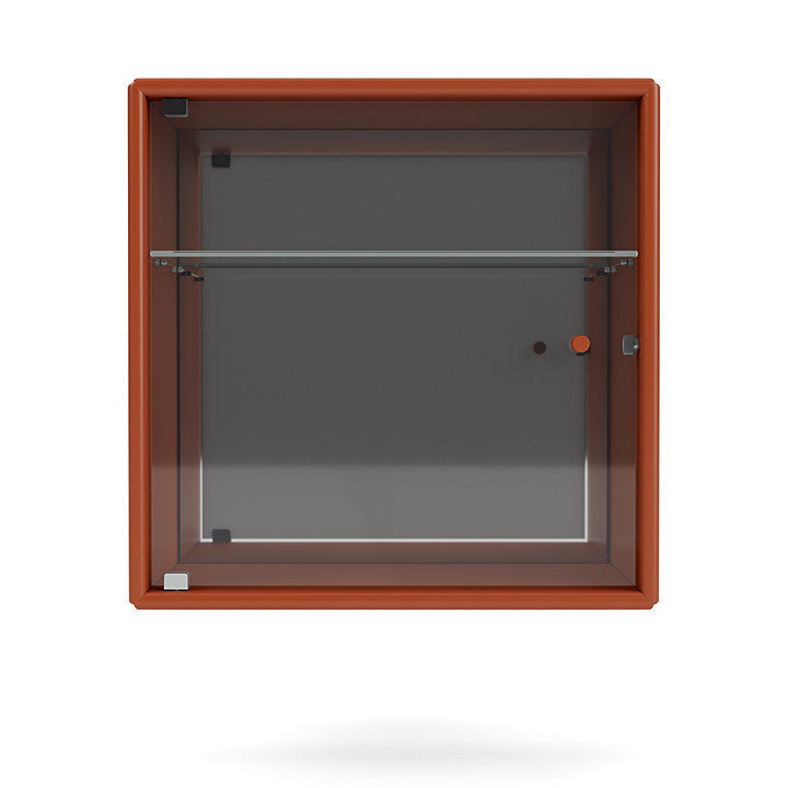 Montana Perfume Wall Mounted Cabinet With Mirror, Hokkaido Brown