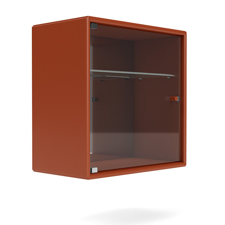 Montana Perfume Wall Mounted Cabinet With Mirror, Hokkaido Brown