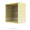 Montana Perfume Wall Mounted Cabinet With Mirror, Chamomile Yellow