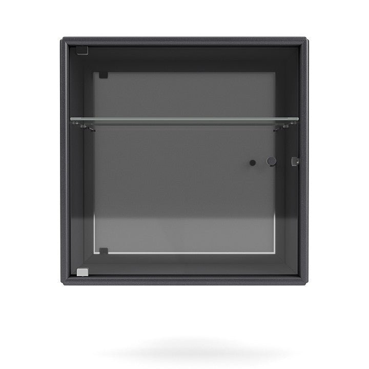 Montana Perfume Wall Mounted Cabinet With Mirror, Carbon Black