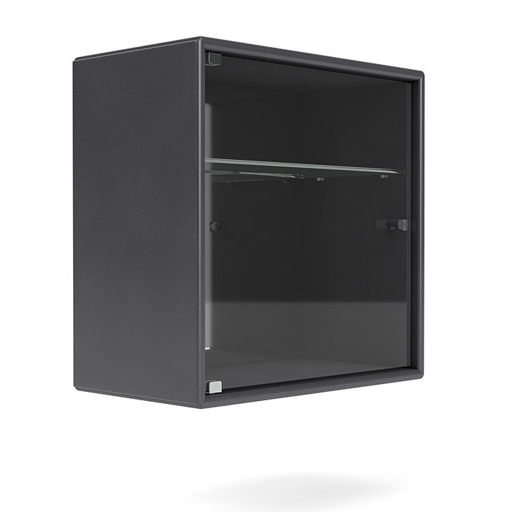 Montana Perfume Wall Mounted Cabinet With Mirror, Carbon Black