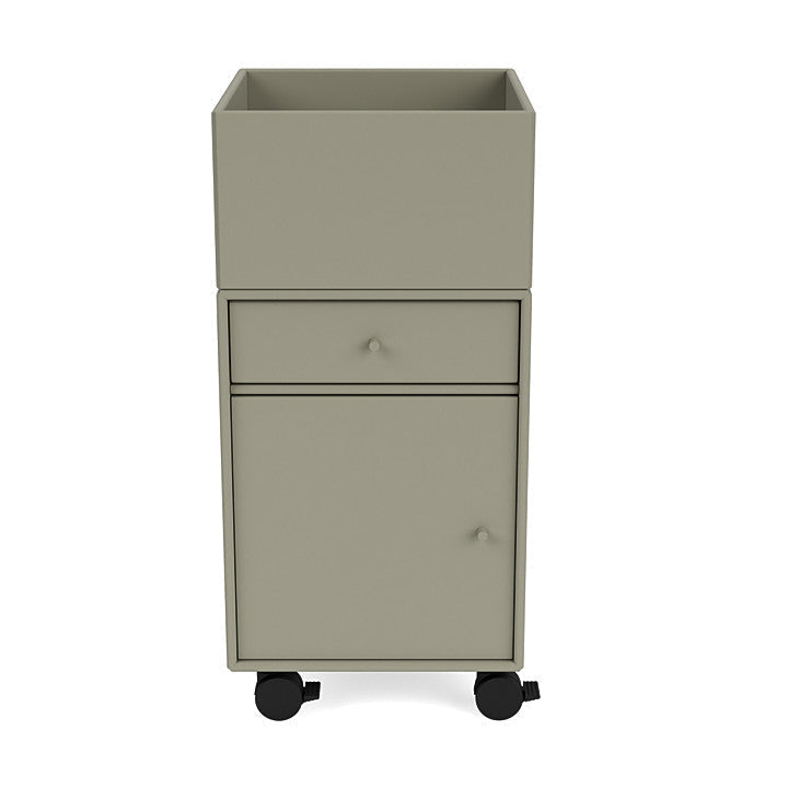 Montana Runner Office Unit On Castors, Fennel Green