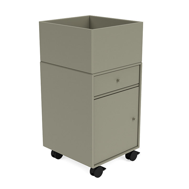 Montana Runner Office Unit On Castors, Fennel Green