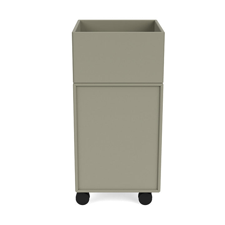 Montana Runner Office Unit On Castors, Fennel Green