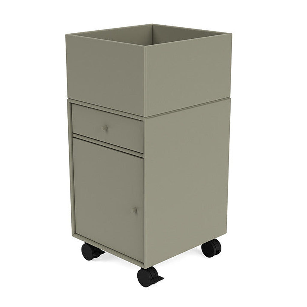 Montana Runner Office Unit On Castors, Fennel Green