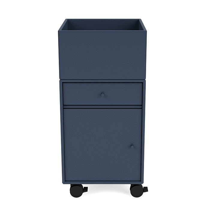 Montana Runner Office Unit On Castors, Juniper Blue