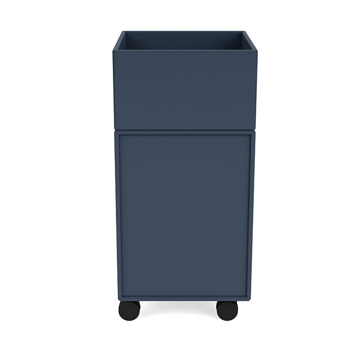 Montana Runner Office Unit On Castors, Juniper Blue