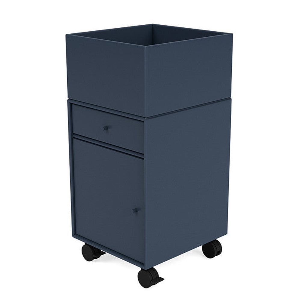 Montana Runner Office Unit On Castors, Juniper Blue