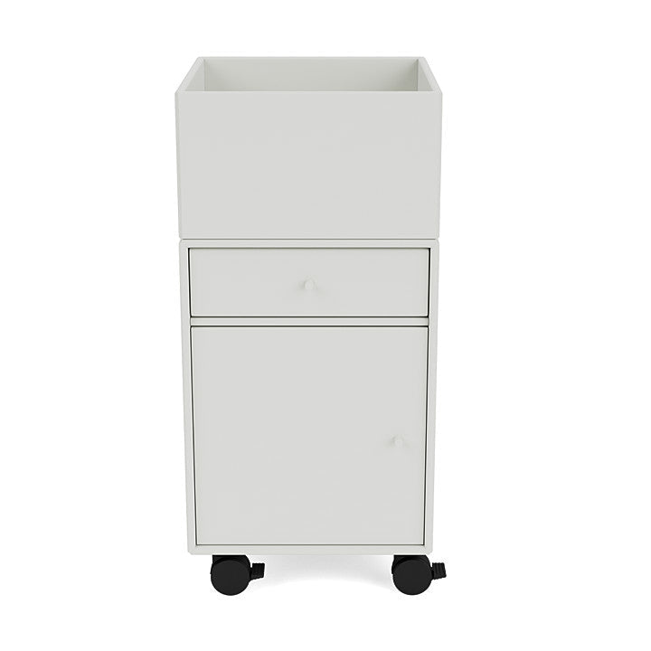 Montana Runner Office Unit On Castors, Nordic White