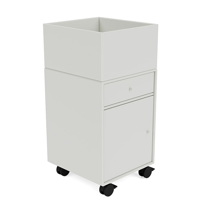 Montana Runner Office Unit On Castors, Nordic White