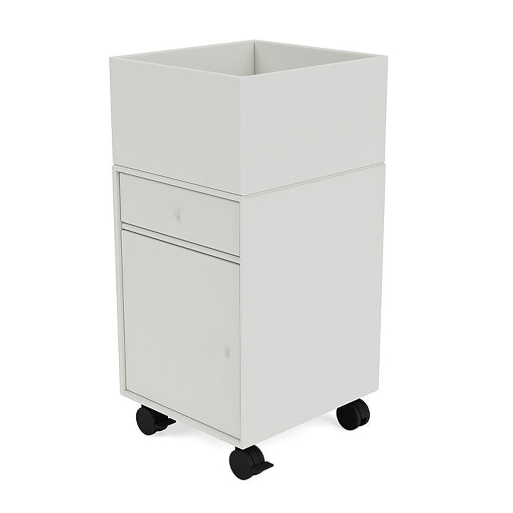 Montana Runner Office Unit On Castors, Nordic White