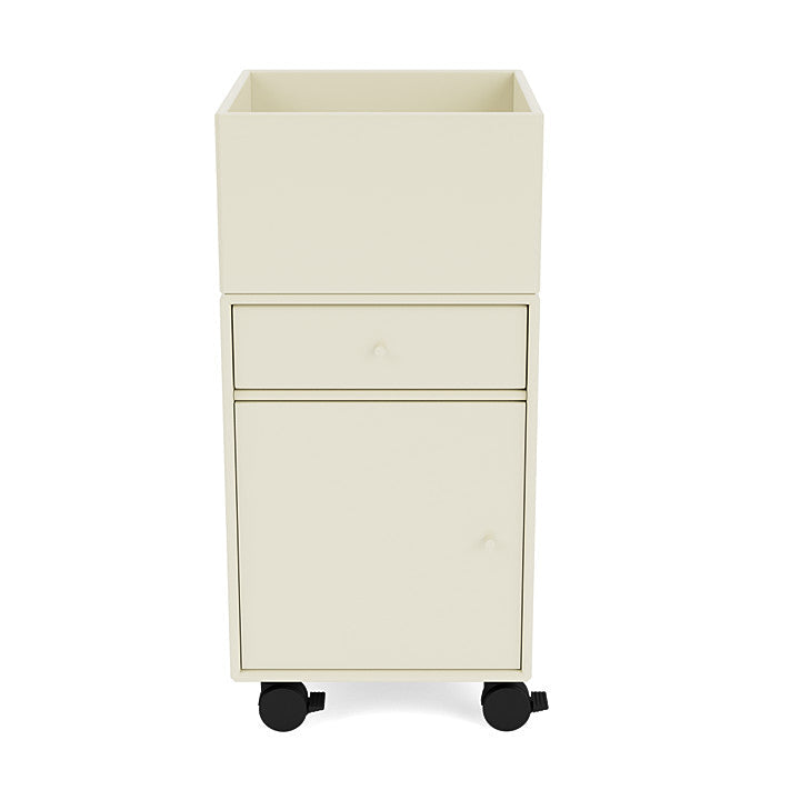 Montana Runner Office Unit On Castors, Vanilla White