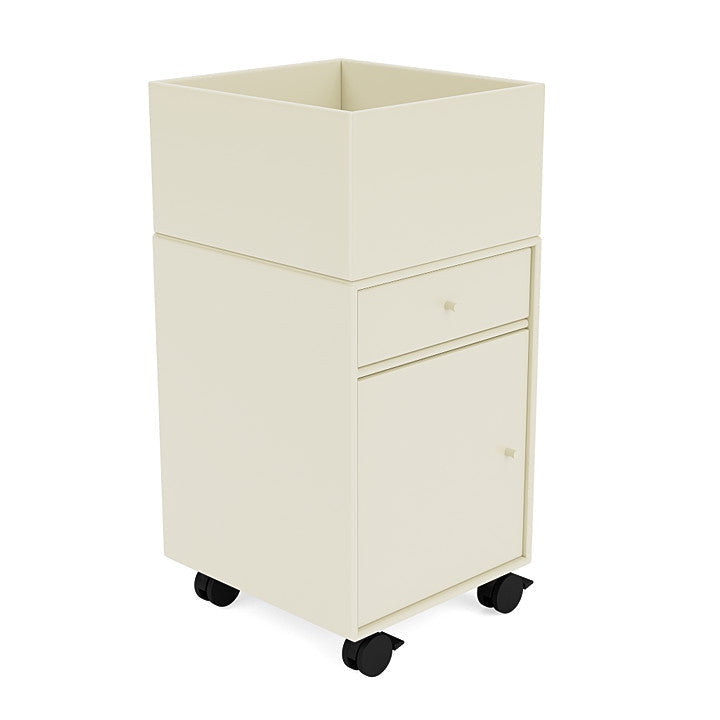 Montana Runner Office Unit On Castors, Vanilla White