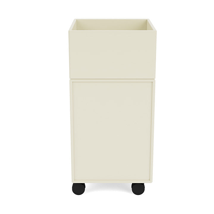 Montana Runner Office Unit On Castors, Vanilla White