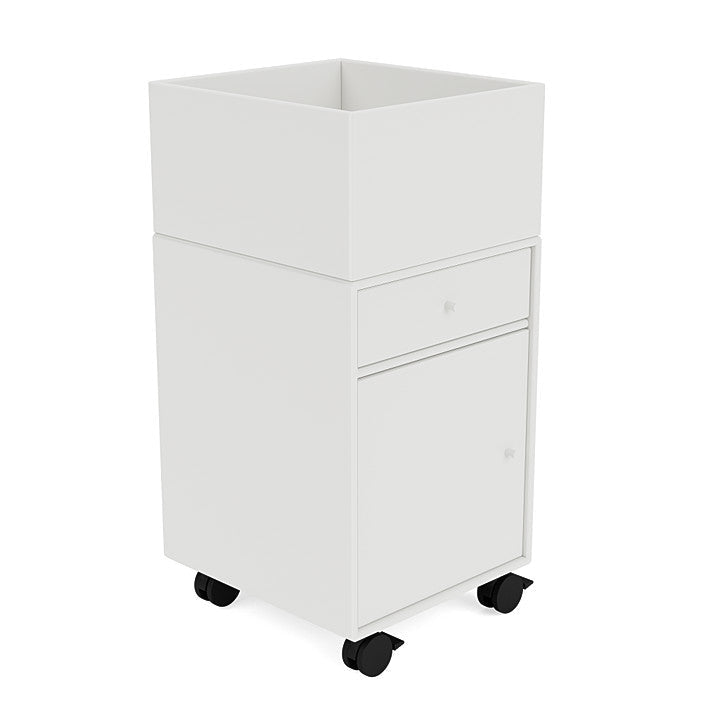 Montana Runner Office Unit On Castors, White