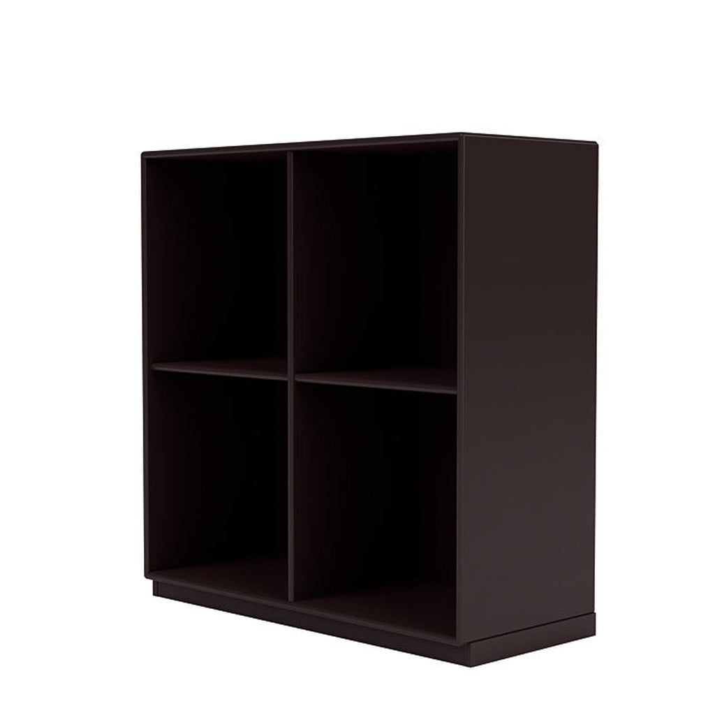 Montana Show Bookcase With 3 Cm Plinth, Balsamic Brown