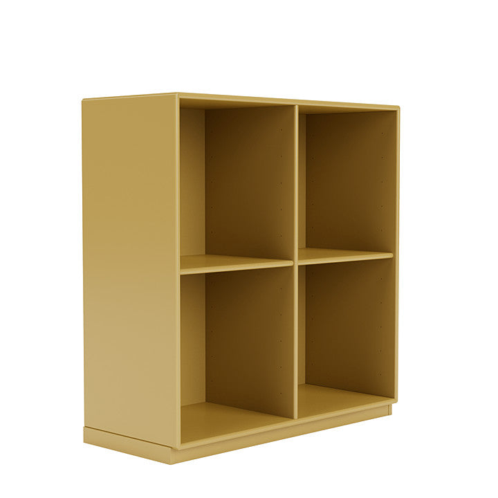 Montana Show Bookcase With 3 Cm Plinth, Cumin Yellow