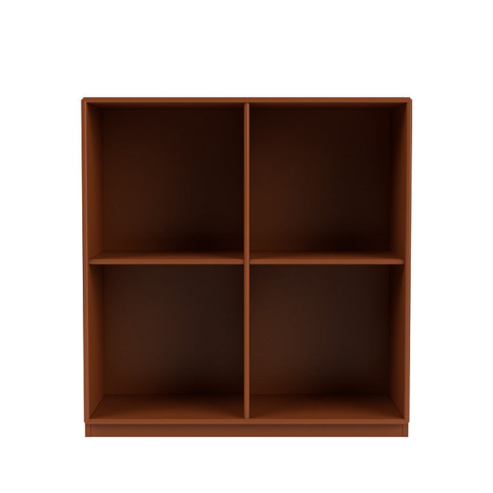 Montana Show Bookcase With 3 Cm Plinth, Hazelnut Brown