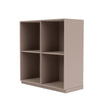 Montana Show Bookcase With 3 Cm Plinth, Mushroom Brown