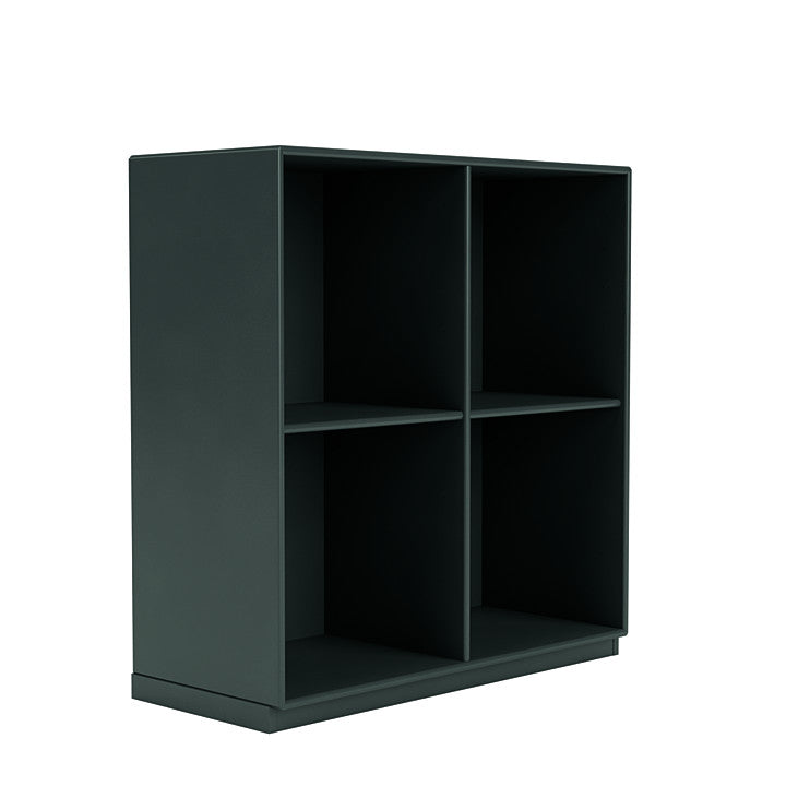 Montana Show Bookcase With 3 Cm Plinth, Black Jade