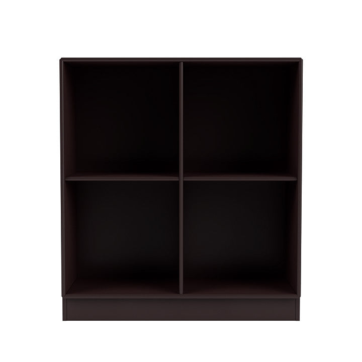 Montana Show Bookcase With 7 Cm Plinth, Balsamic Brown