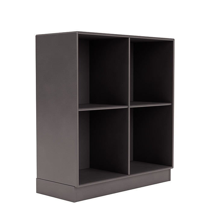 Montana Show Bookcase With 7 Cm Plinth, Coffee Brown