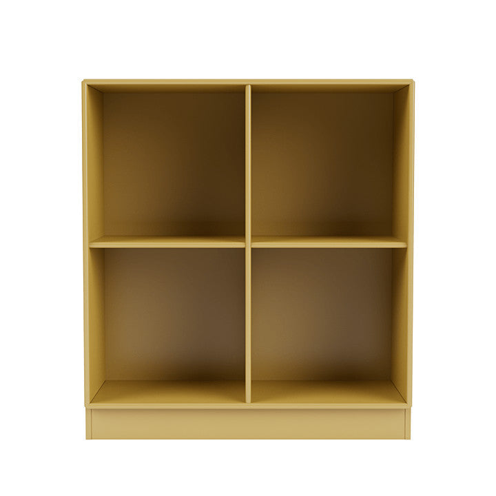 Montana Show Bookcase With 7 Cm Plinth, Cumin Yellow