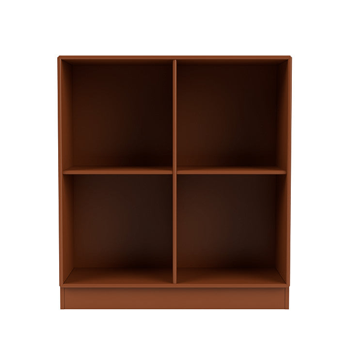 Montana Show Bookcase With 7 Cm Plinth, Hazelnut Brown