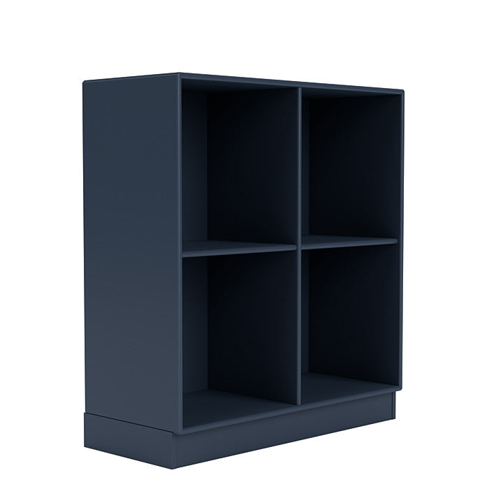 Montana Show Bookcase With 7 Cm Plinth, Juniper Blue