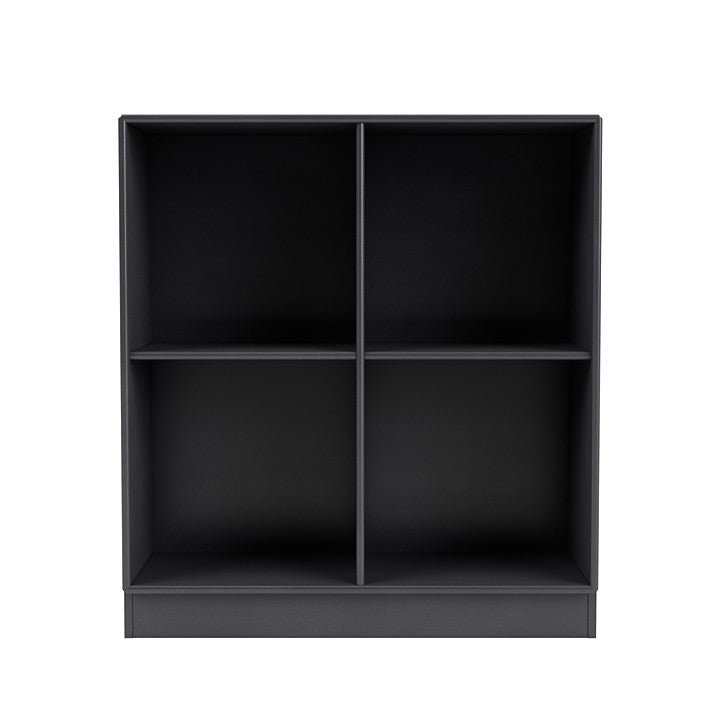 Montana Show Bookcase With 7 Cm Plinth, Carbon Black