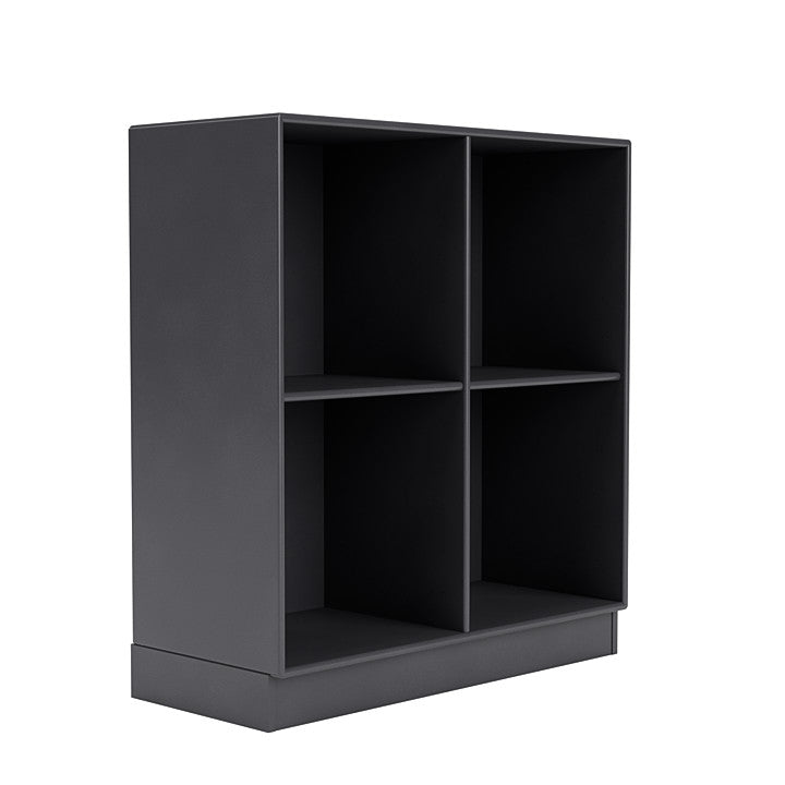 Montana Show Bookcase With 7 Cm Plinth, Carbon Black